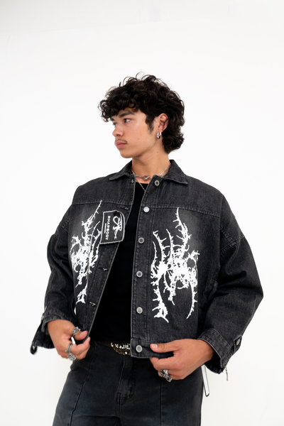 UPRISING ACID WASH JACKET