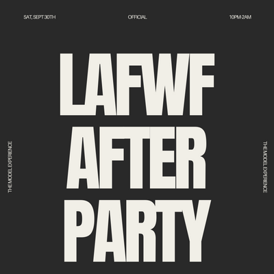 Official LAFWF After Party (21+)