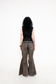 IMMORAL BROWN FLARED PANTS